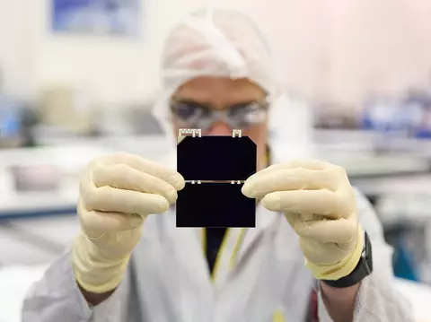 Photo of Rocket Lab solar cells