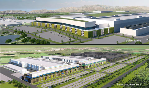 Rendering of the New York and Idaho Micron Facilities 