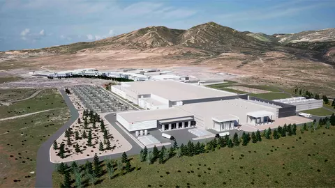 rendering of manufacturing fab build in lehi utah