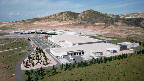 rendering of manufacturing fab build in lehi utah