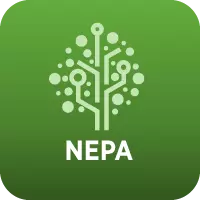 Digital tree with green background