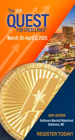 The Quest for Excellence Conference March 20 - April 2, 2025. New location: Baltimore Marriott Waterfront, Baltimore, MD. Register today! 