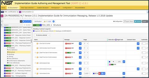 IGAMT Screen Capture: Navigation and Segment Profiling View
