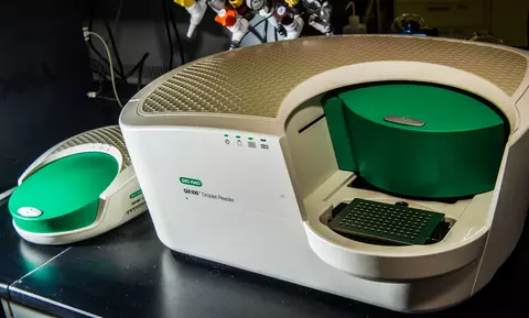 Instrumentation that create and read droplets  for digital PCR measurements. 