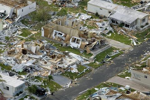 Structural damage from extreme wind