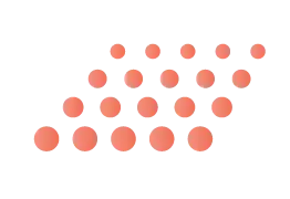 Lines of red dots are arranged in a diamond shape.