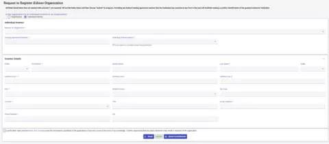 Registration Form - Inventor View
