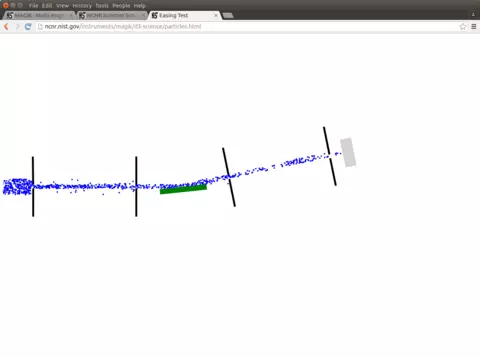 Reflectometer alignment simulator screenshot