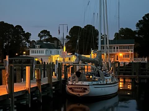 Sailboat Sionna (quiet night in North Carolina)