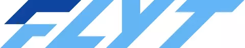Logo displaying the word "FLYT"