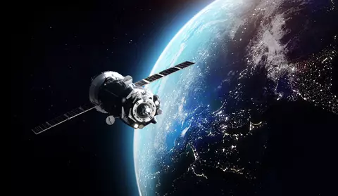 Satellite orbitting Earth
