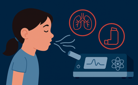 Using quantum sensing to detect pneumonia and asthma in children illustration
