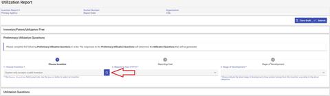 Utilization Report Creation Page