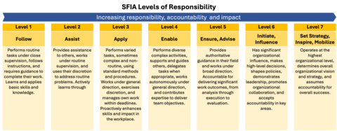 SFIA Levels of Responsibility Image