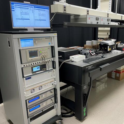 Photograph of the NIST custom TDTR Instrument