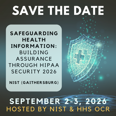 NIST HHS/OCR HIPAA Security Conference
