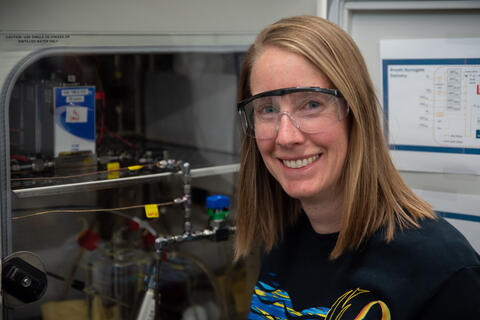 Kimberly Urness in the lab