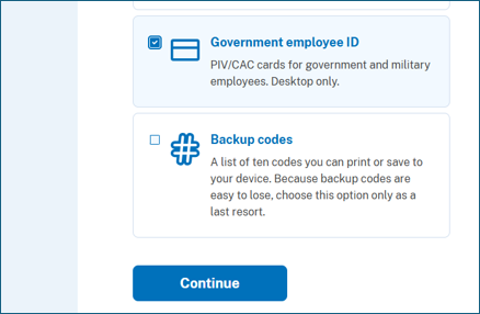 Two factor Authentication Set up