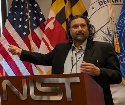 Jay with US, MD, DoC and NIST flag