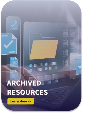 2026 Archive Resources Icon - image shows someone filing folders 