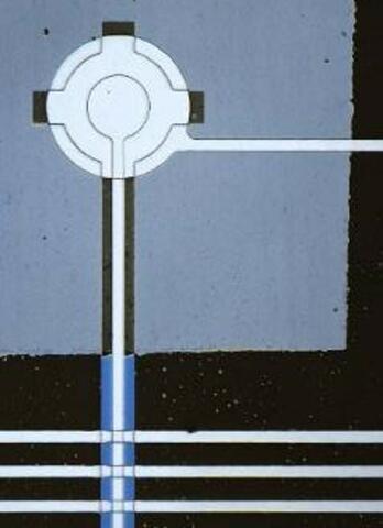 Released drumhead capacitor on a membrane