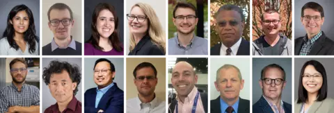 A collage of several headshots of professional NIST staff