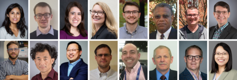 A collage of several headshots of professional NIST staff