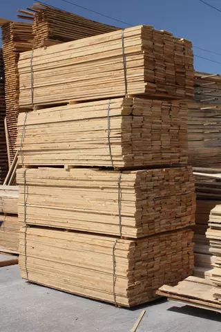 stacks of lumber