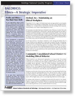 CEO Issue Sheet - Ethics