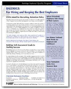 CEO Issue Sheet - Hiring and Keeping the Best Employees