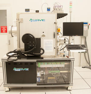 Photograph of the 4Wave IBE-20B ion milling system.