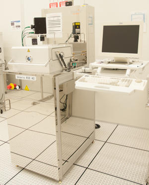 Photograph of the Unaxis 790 reactive ion etcher.