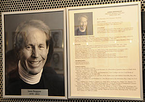 James Bergquist's portrait gallery plaque