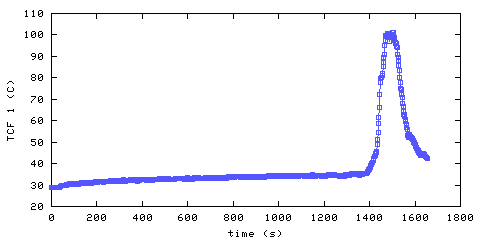 Temperature. front door hallway. 20 mm from ceiling