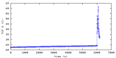 Temperature. front door hallway. 300 mm from ceiling