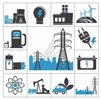 graphic of transportation, financial, other industries requiring cybersecurity