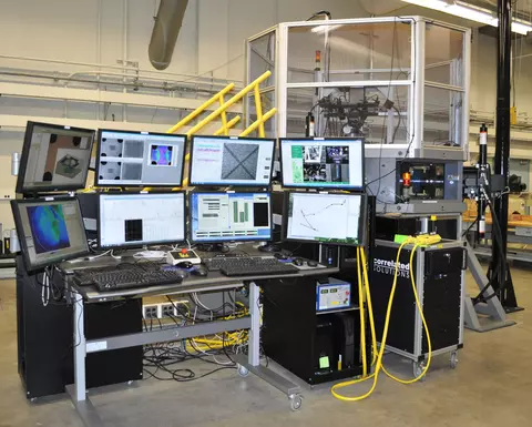 2 meter diameter horizontal mechanical test machine with control computers