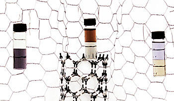 Three examples of partitioning carbon nanotubes in liquid phases.