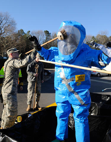 Air Force biodecon test
