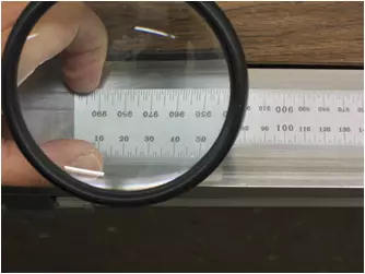 Precision metal ruler