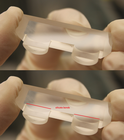 Silicate bond sample