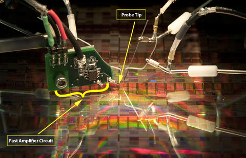 High-speed, amplified probe.