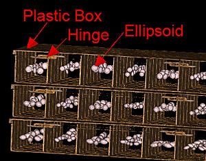 Pill-sized polymer ellipsoids, which mimic the density of tumors, show up clearly in a CT scan, allowing the scientists to determine how well different measurement protocols reveal changes in tumor size.