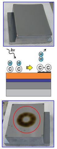 Contamination forming on a clean multi-layer surface.