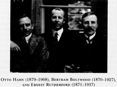 Hahn, Boltwood, and Rutherford