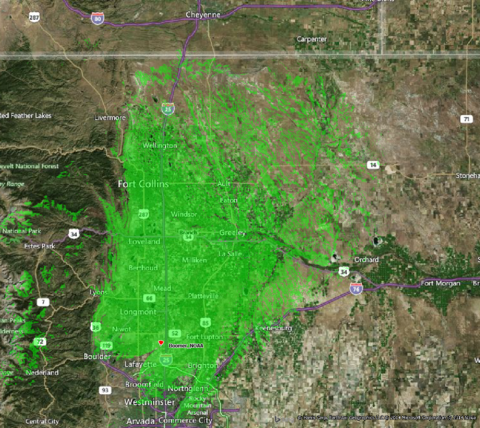 cell coverage map pscr