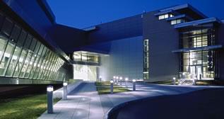 advanced measurement laboratory at night photo