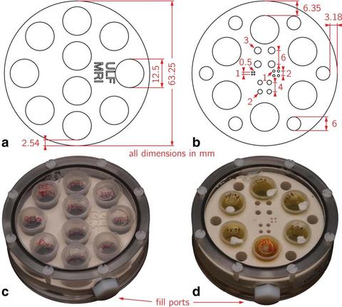 ULF-MRI phantoms