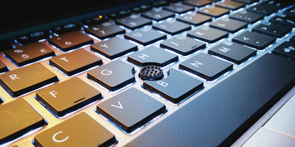 Close Up on Laptop Keyboard