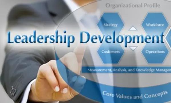 Baldrige Executive Fellows Program Leadership Development. Executive pointing out Leadership Development.